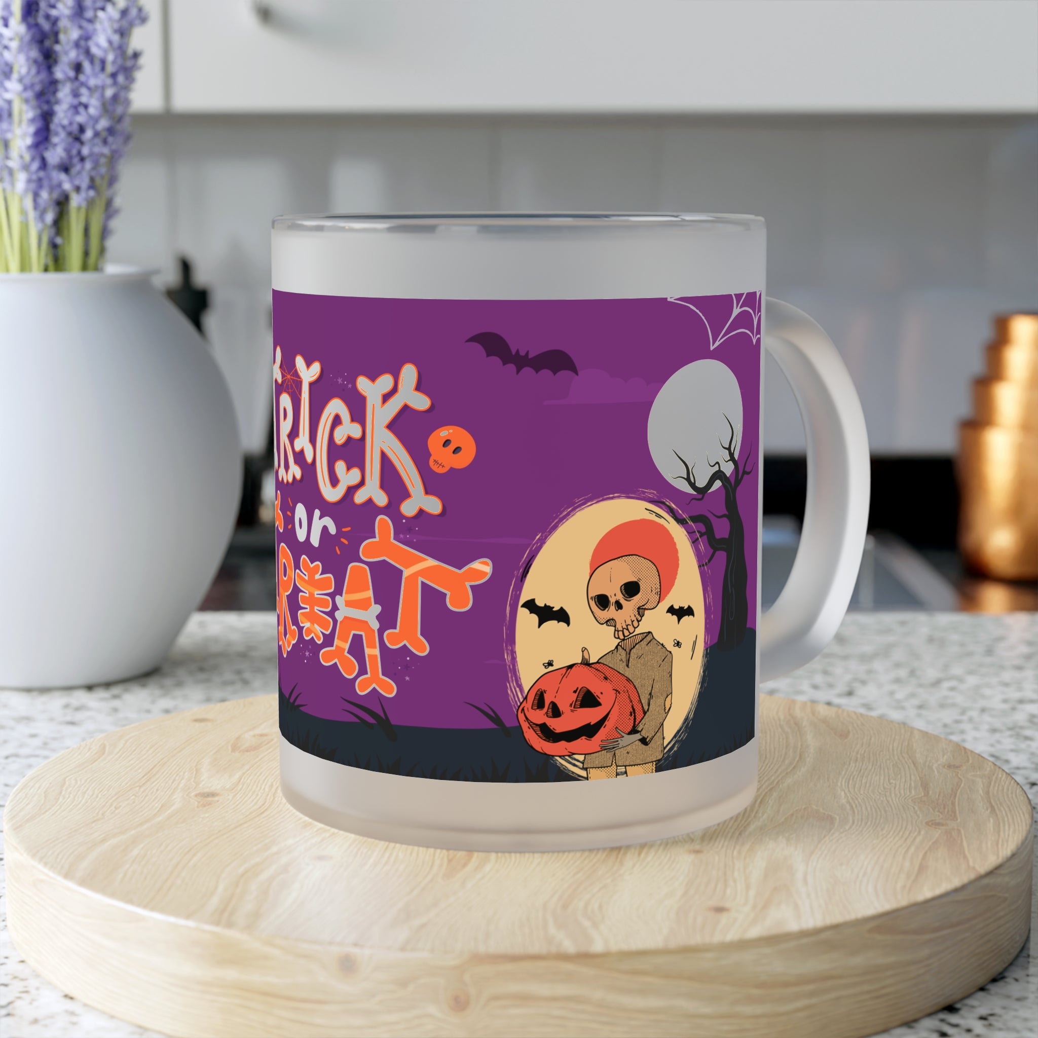 Trick or Treat | Frosted Glass Mug